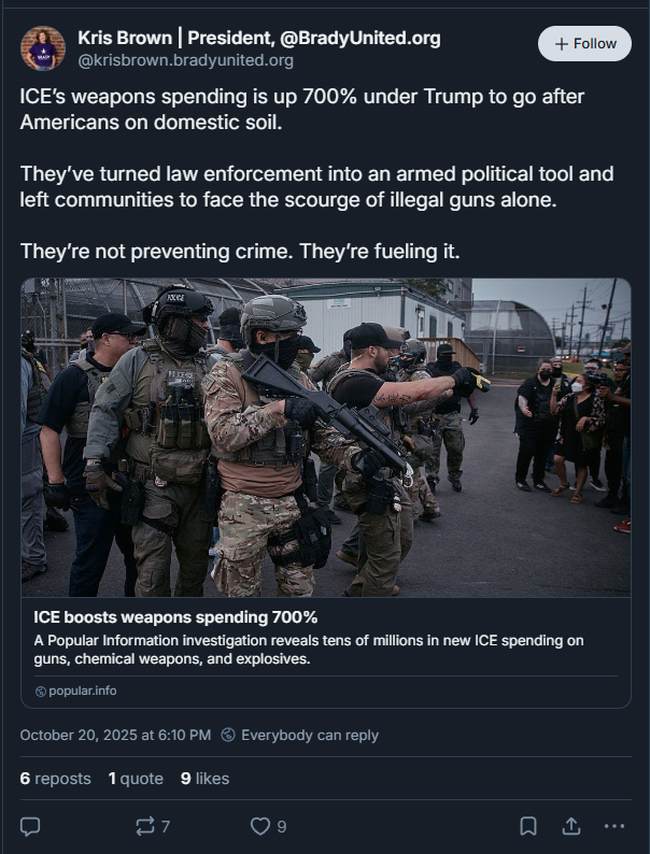 Screenshot of post