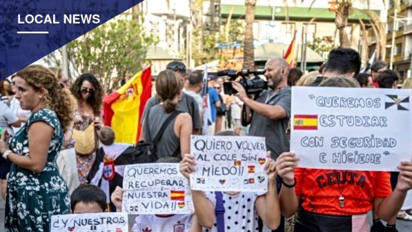 Ceuta Residents Form Human Chain Over Planned Migrant Shelter Near Port