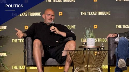 Fetterman Slips, Calls Himself a 'Lifelong Republican' at Texas Tribune Festival