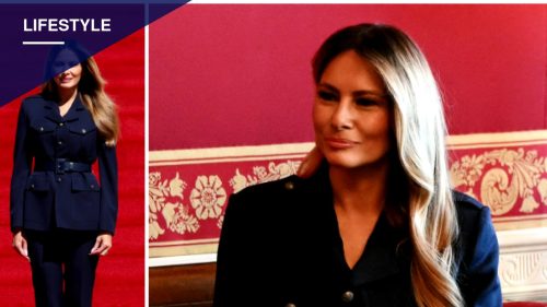 Melania Trump Wears Ralph Lauren Jacket to Host Chinese First Lady at White House Tea