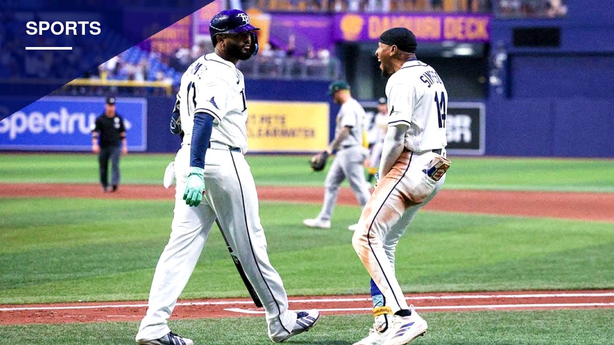 Rays' Junior Caminero Delivers Slow-Motion Walk-Off Homer in Win Over A's