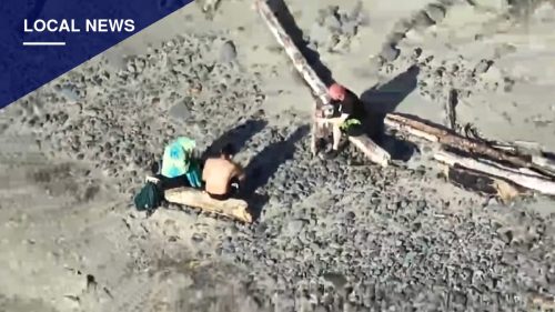 Three Tourists Rescued After Rising Tide Traps Them at Tillamook County Cove