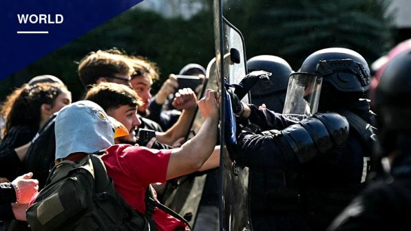 French Student Protests Turn Violent as Thousands Arrested Nationwide