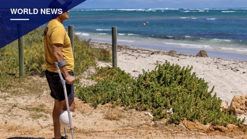 Geraldton firefighter describes gouging shark's eye to survive attack that cost him his leg