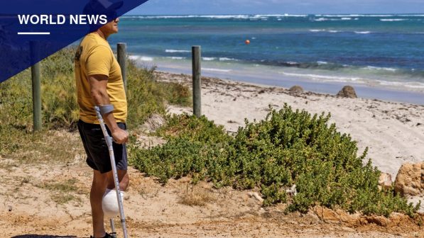 Geraldton firefighter describes gouging shark's eye to survive attack that cost him his leg