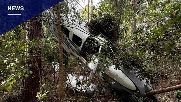 Pilot and Wife Walk Away After Plane Crashes Into Tree Near Ocean Isle