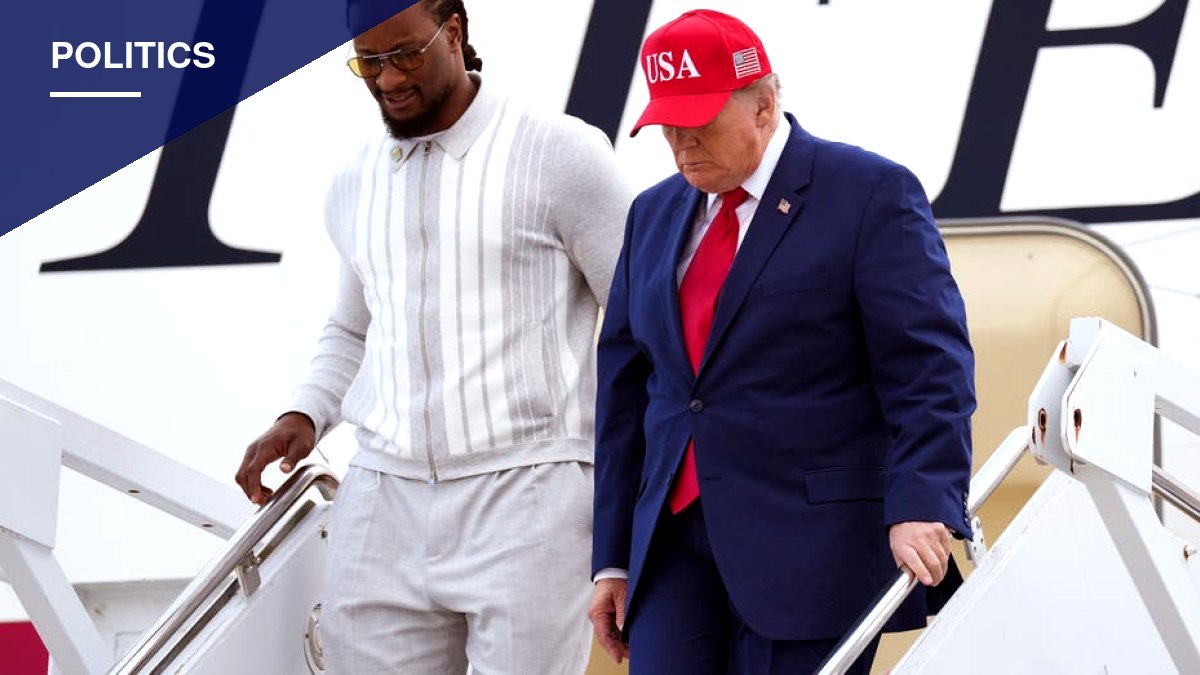 Todd Gurley Joins Trump on Air Force One Ahead of Dalton Rally